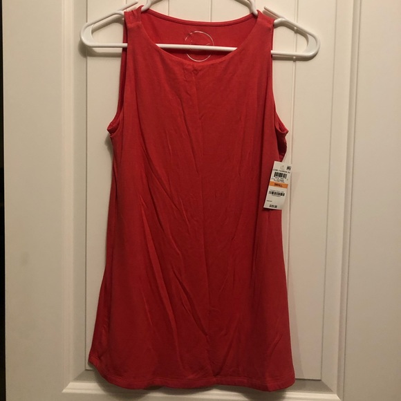 INC International Concepts coral color tank top. - Picture 1 of 8